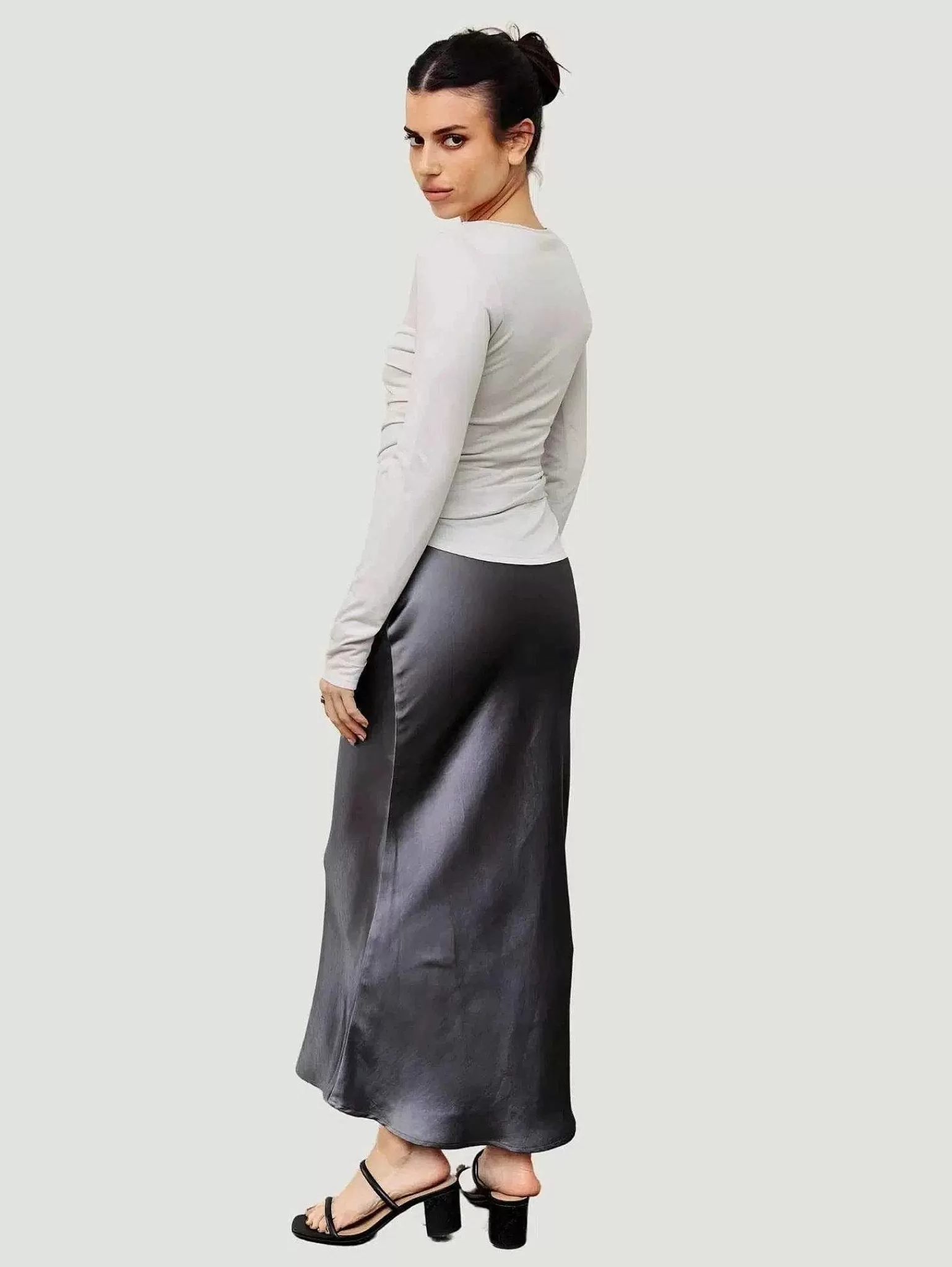 Shop Valerie Satin Maxi Skirt Women Skirts