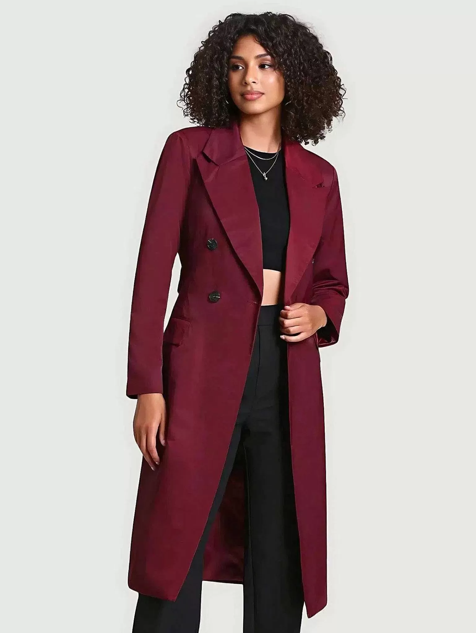 Best Sale Stretch Cotton Belted Trench Coat Women Jackets