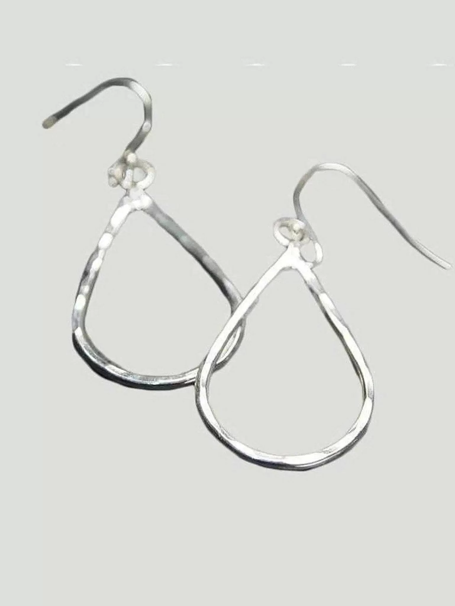 Best Sale Hammered Teardrop Earrings Women Jewelry