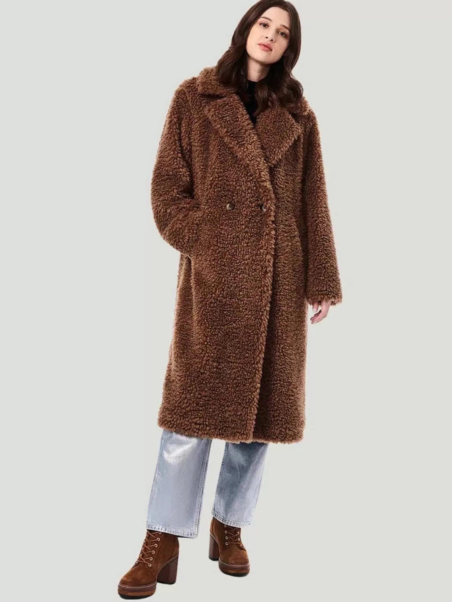 Cheap Teddy Embrace Vegan Fur Coat Women Coats