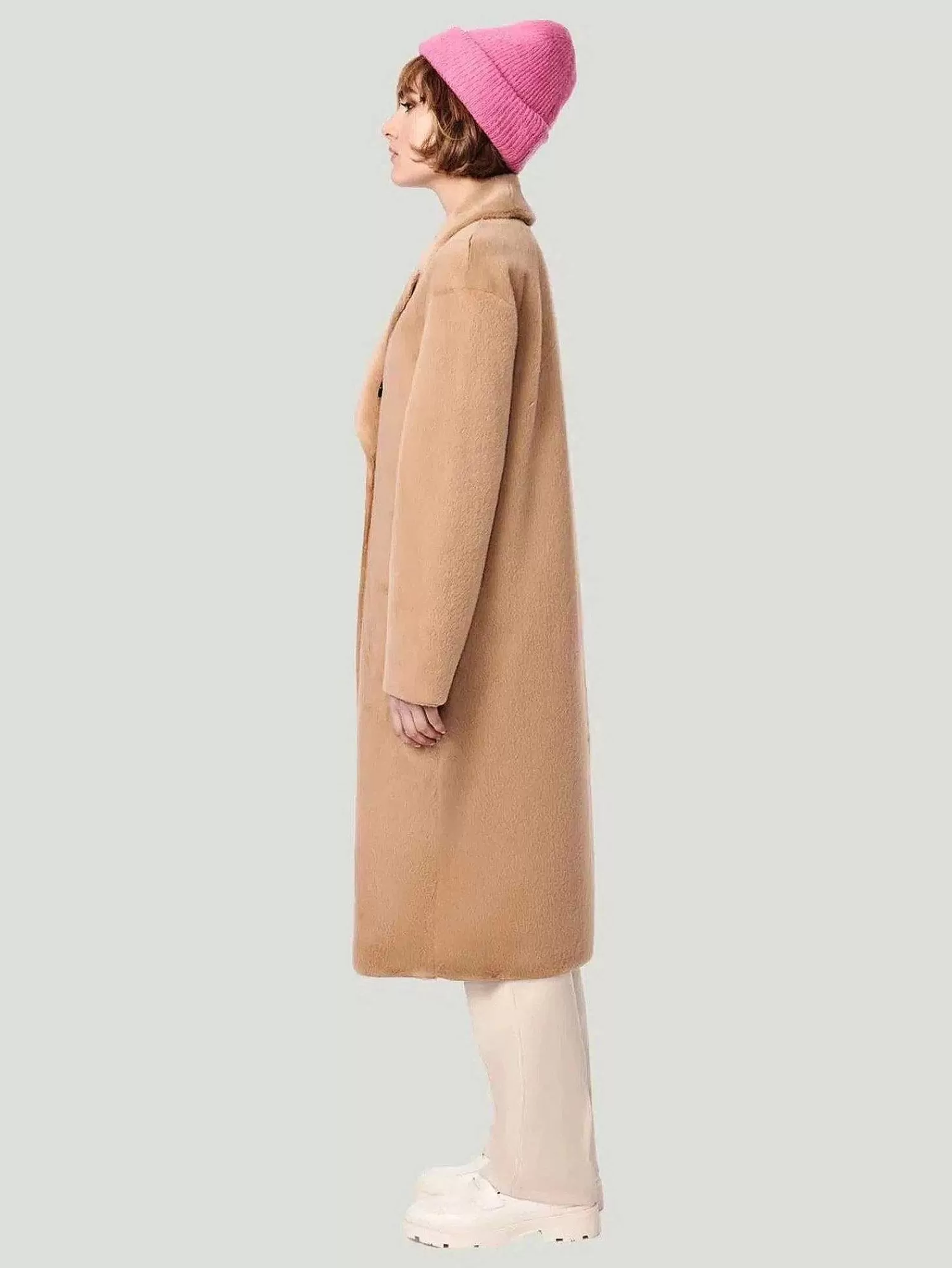 Cheap Bernie Long Shearling Peacoat Women Coats