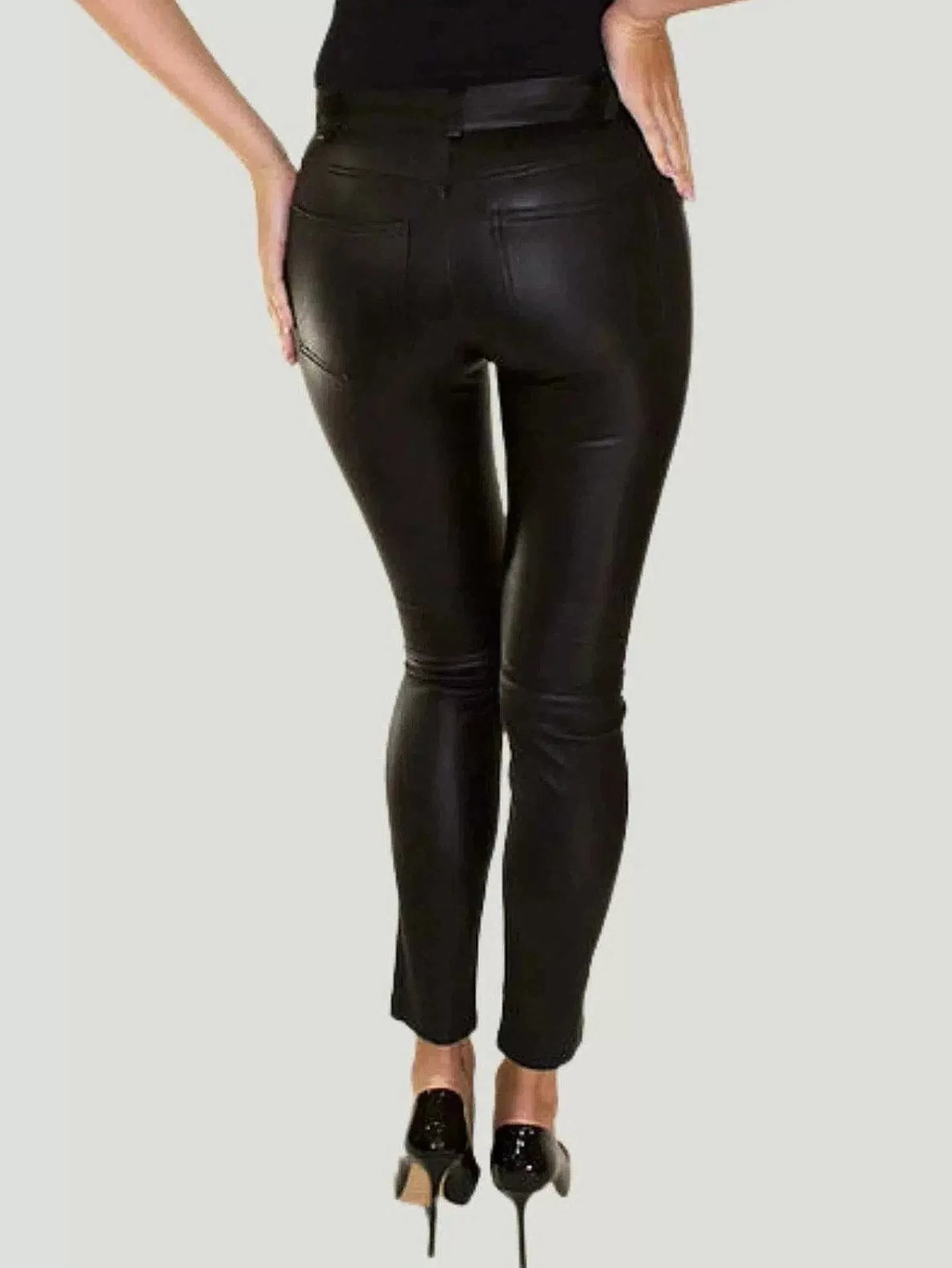 Hot Vegan Leather Pants Women Pants