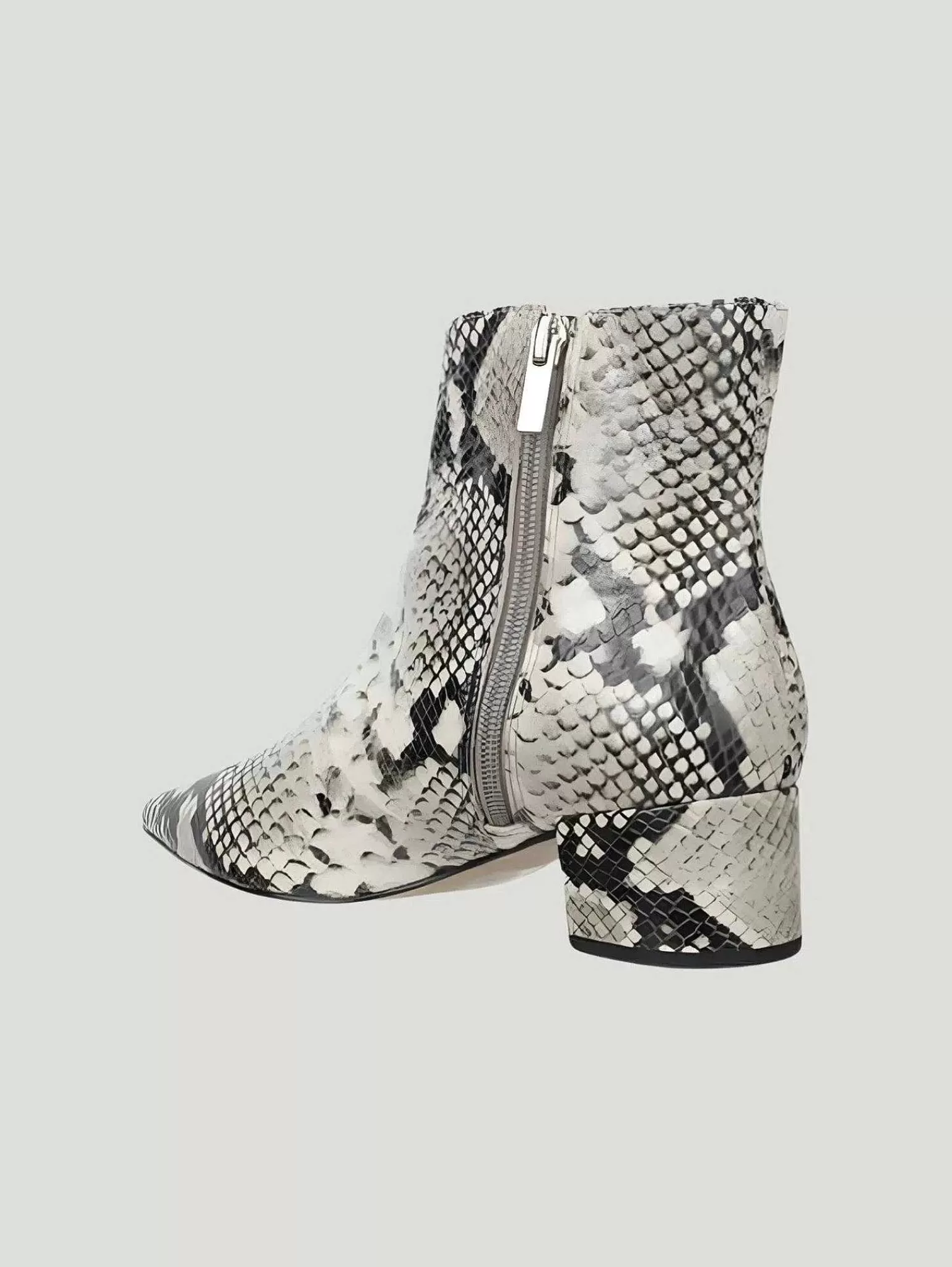 Sale Python Embossed Leather Bootie Women Boots And Booties