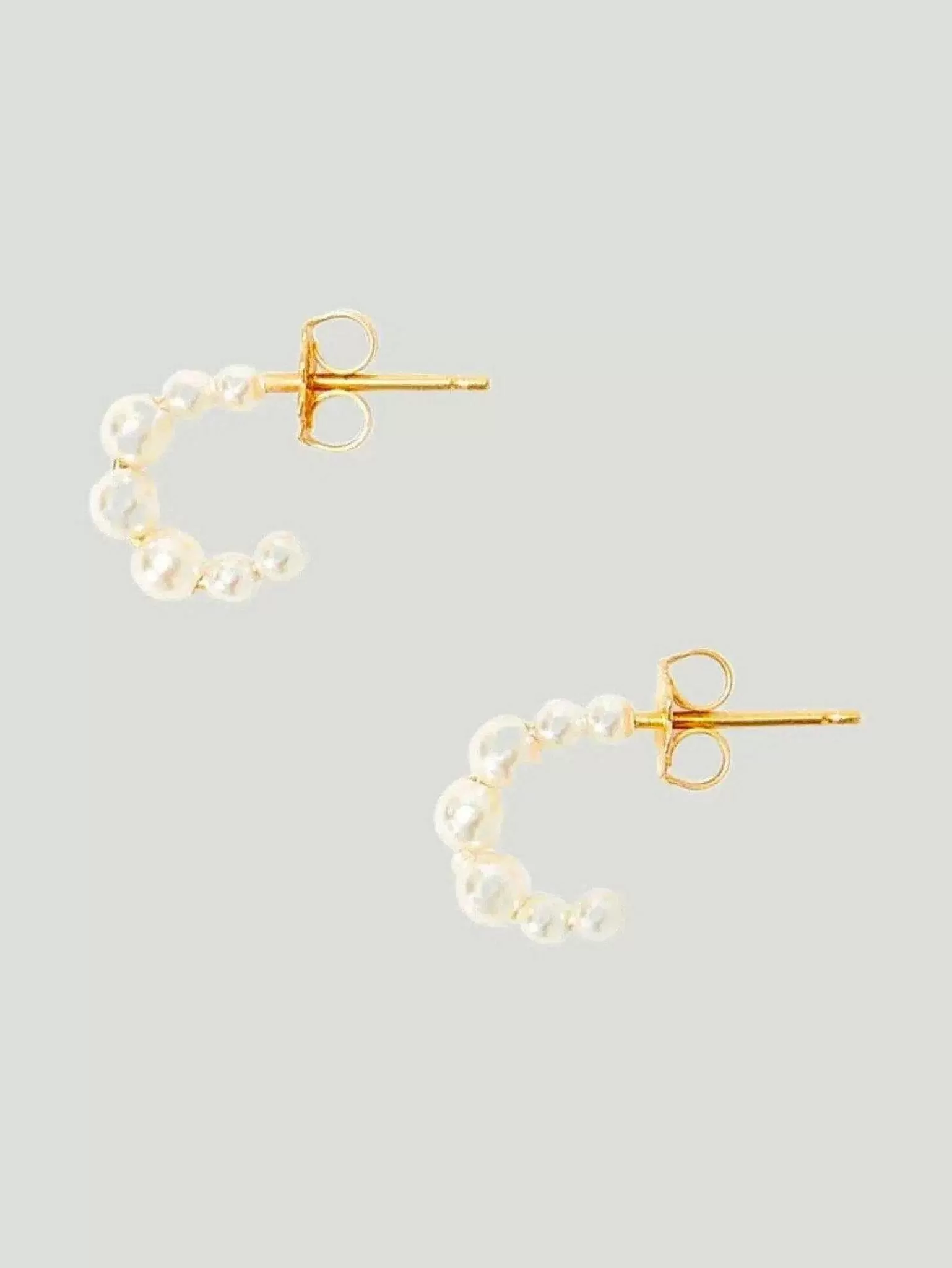 Discount Petite Pearl Holly Hoop Earrings Women Jewelry