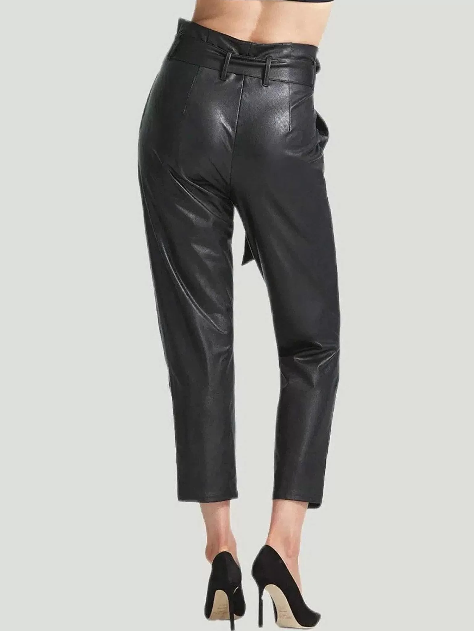 Store Faux Leather Paperbag Pant Women Pants