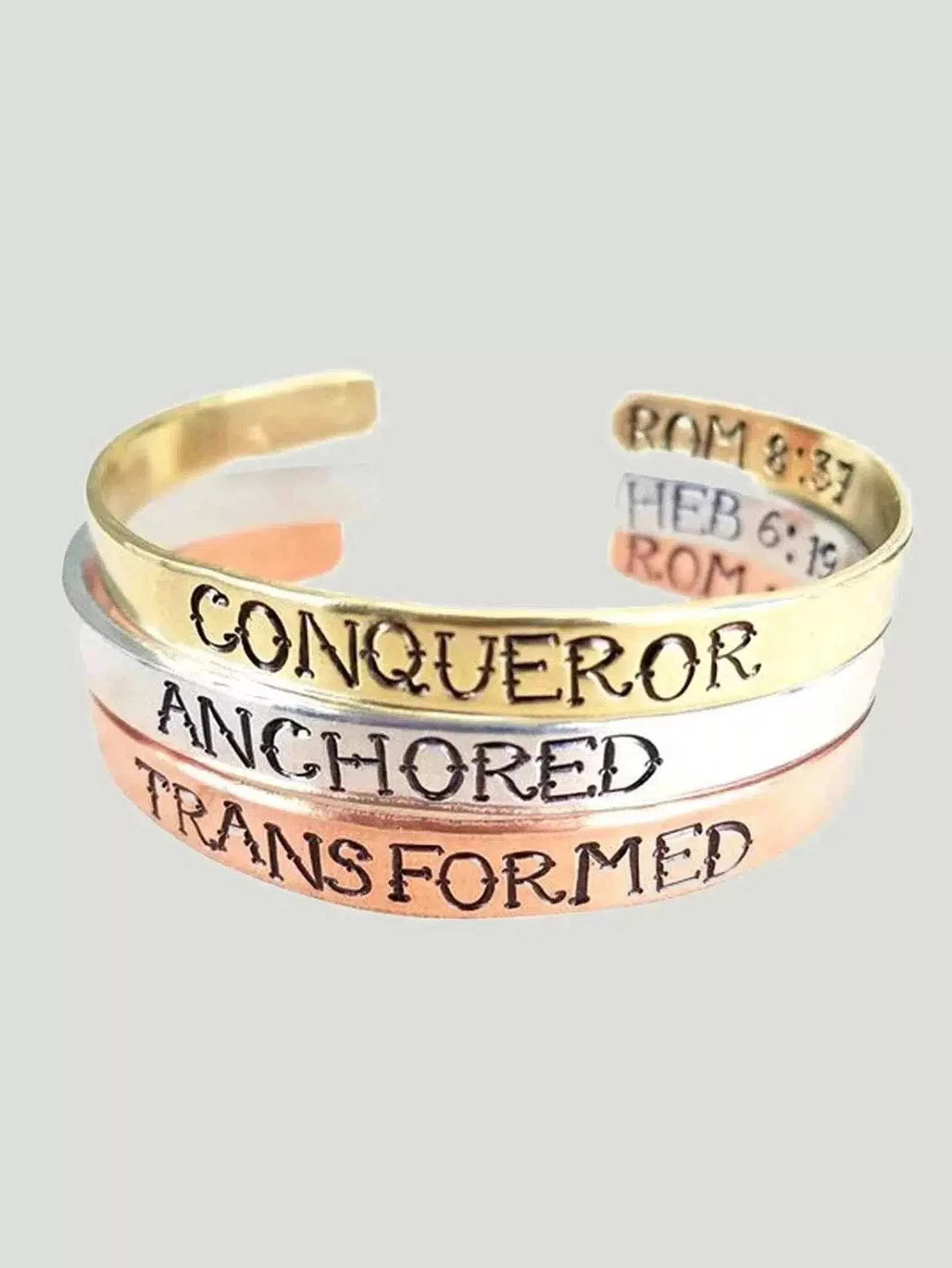 Best Grateful Heart Mantra Cuff Women Jewelry