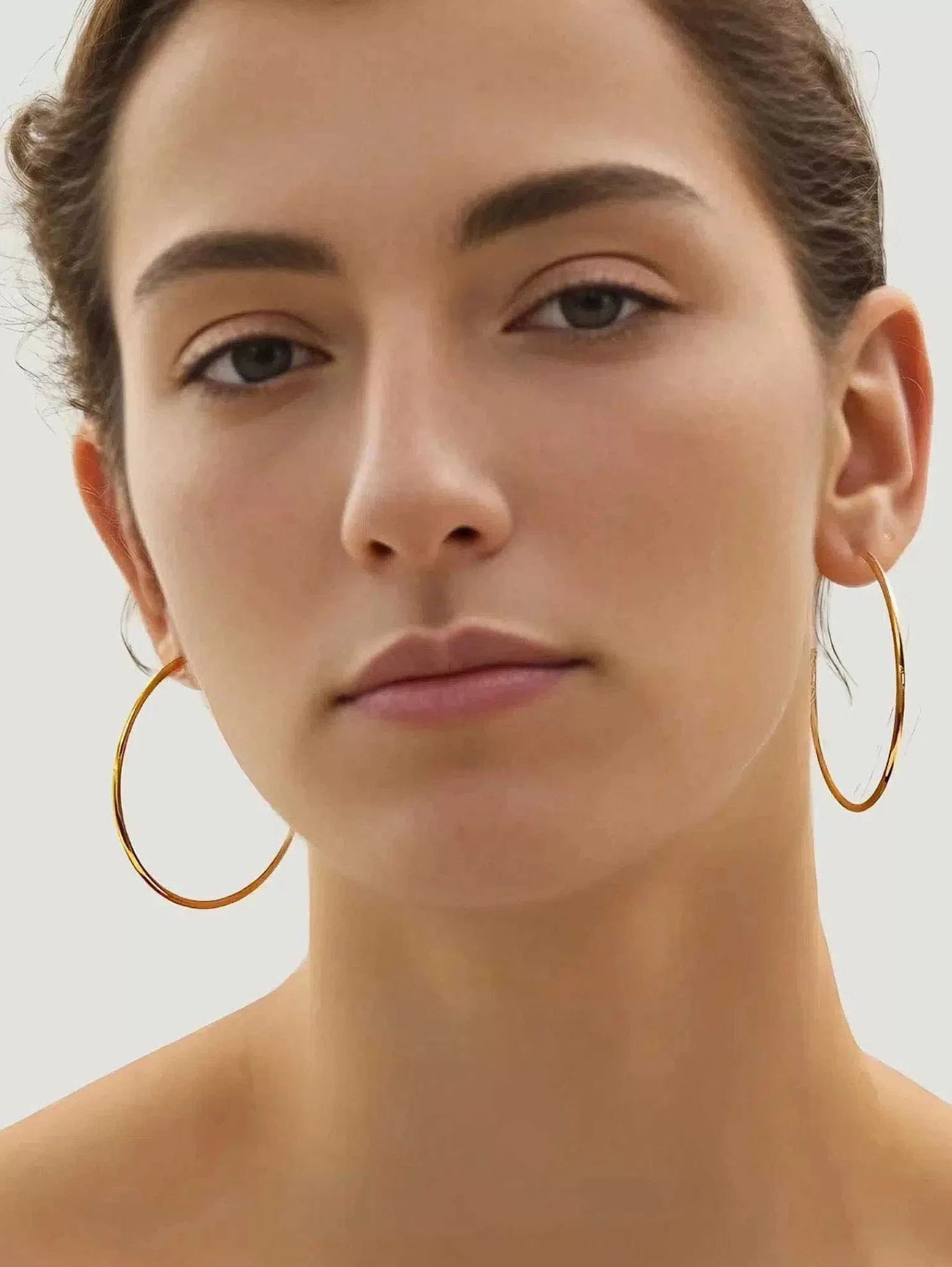 Best Sale 18K Gold Statement Hoop Earrings Women Jewelry