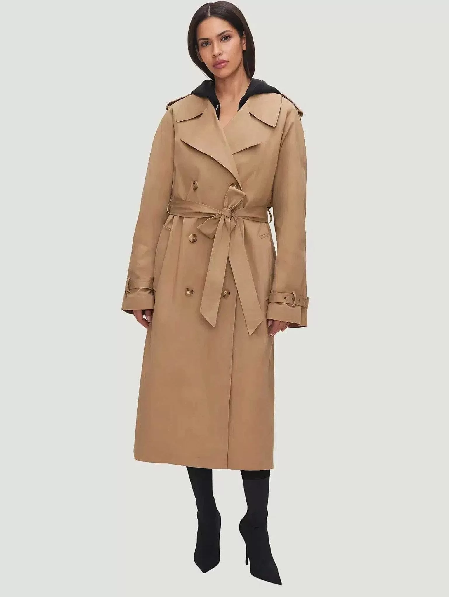 Shop Chino Trench Coat Women Plus Size