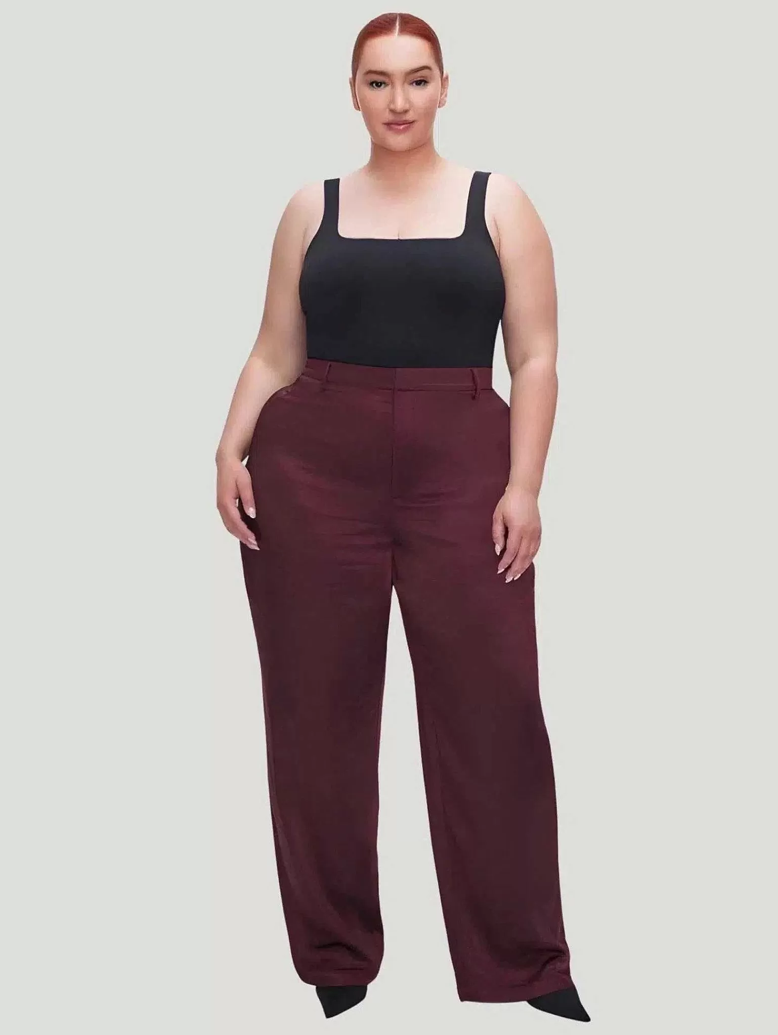 New Washed Satin Pant Women Plus Size