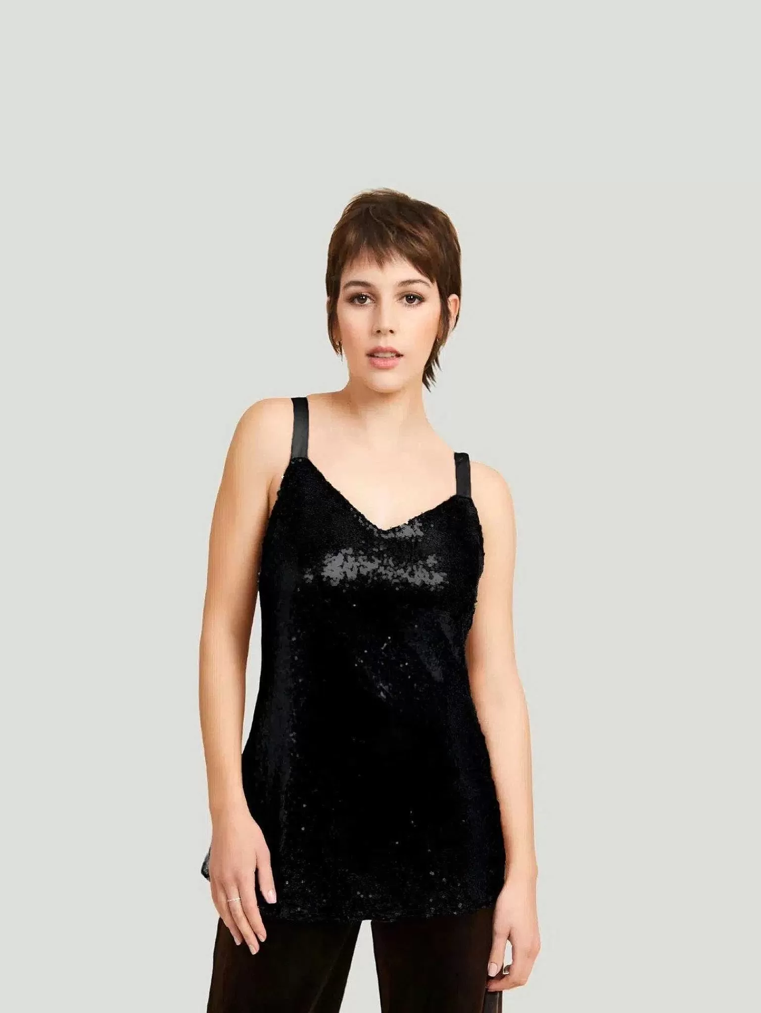 Hot Quinn Sequin Cami Women Tank Tops