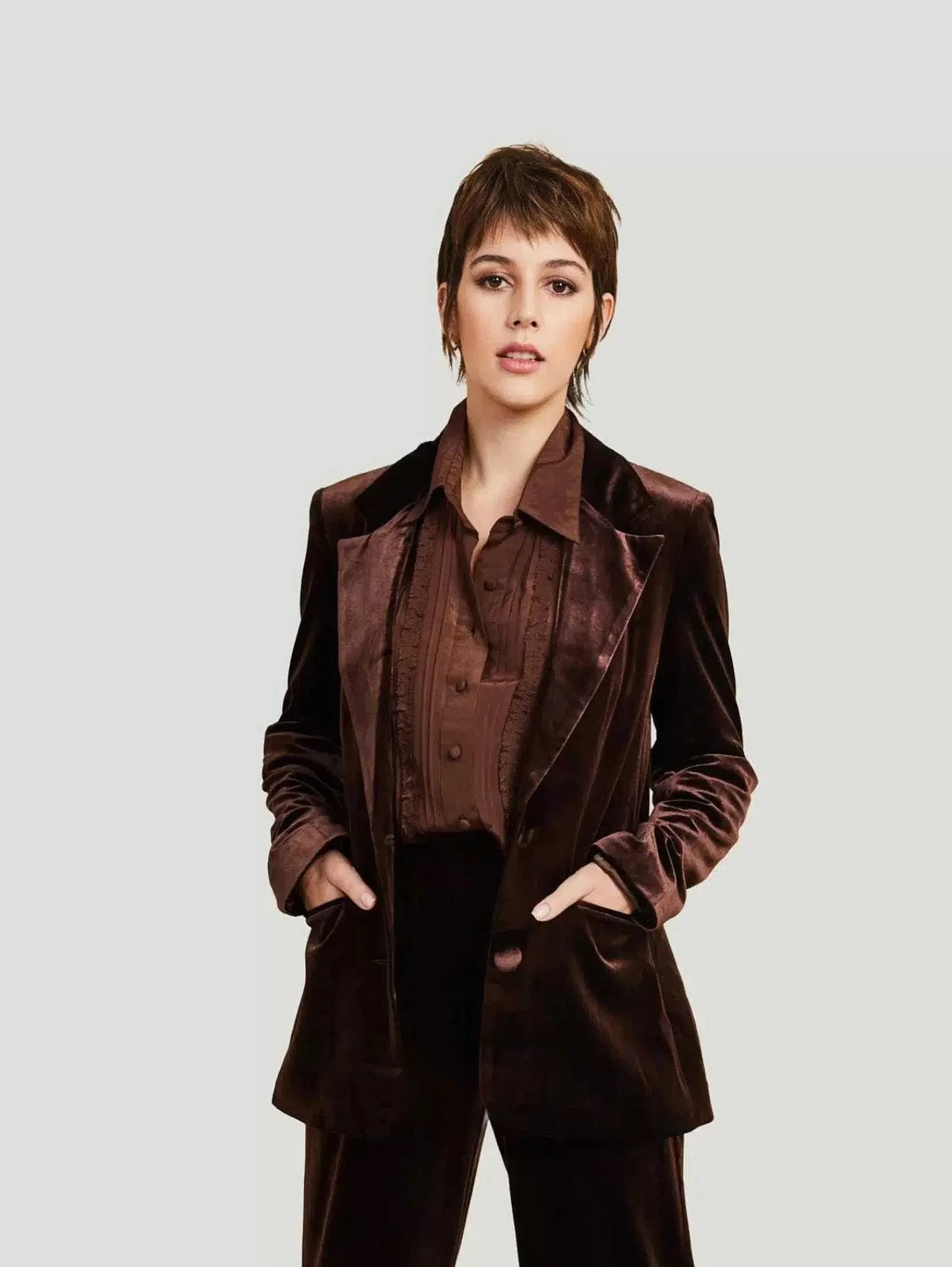 Fashion Surry Velvet Blazer Women Jackets