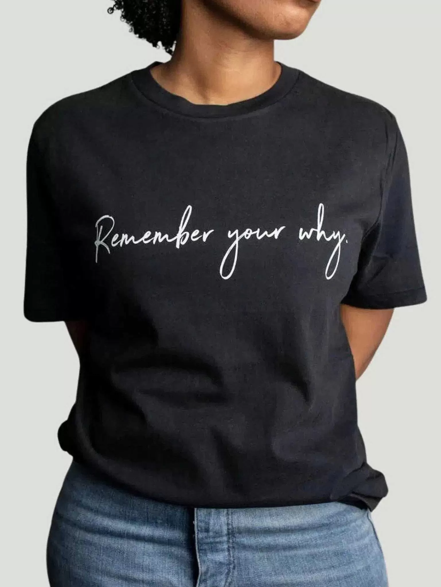 Cheap Remember Your Why Tee Women T-Shirts