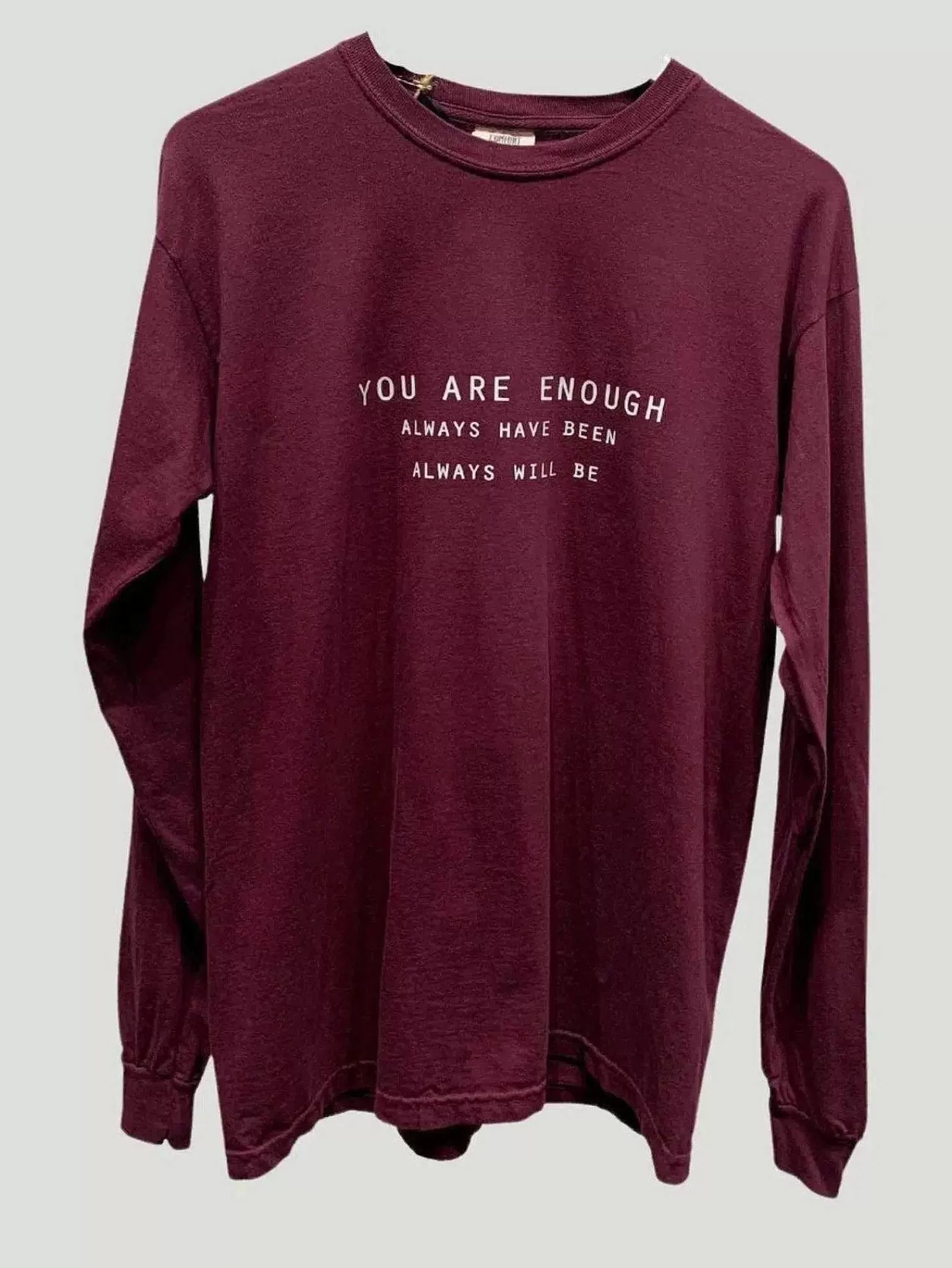 Online You Are Enough Long Sleeve Tee Women T-Shirts