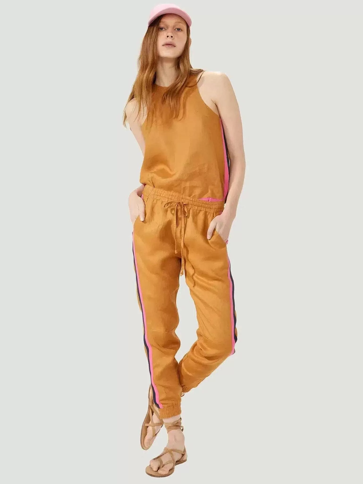 Online Lexus Linen Jogger Pants Women Pants