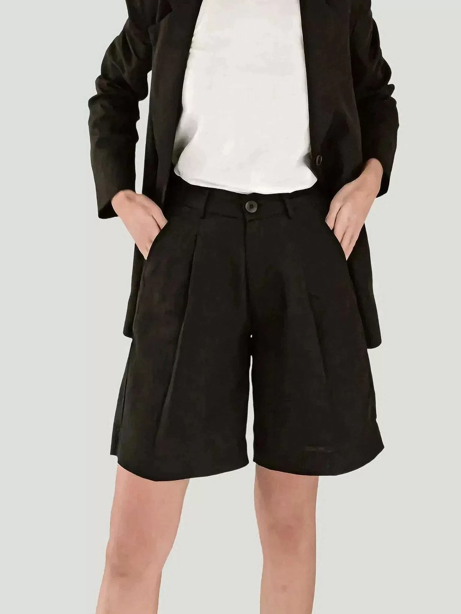 New Linen Shorts Women Shorts