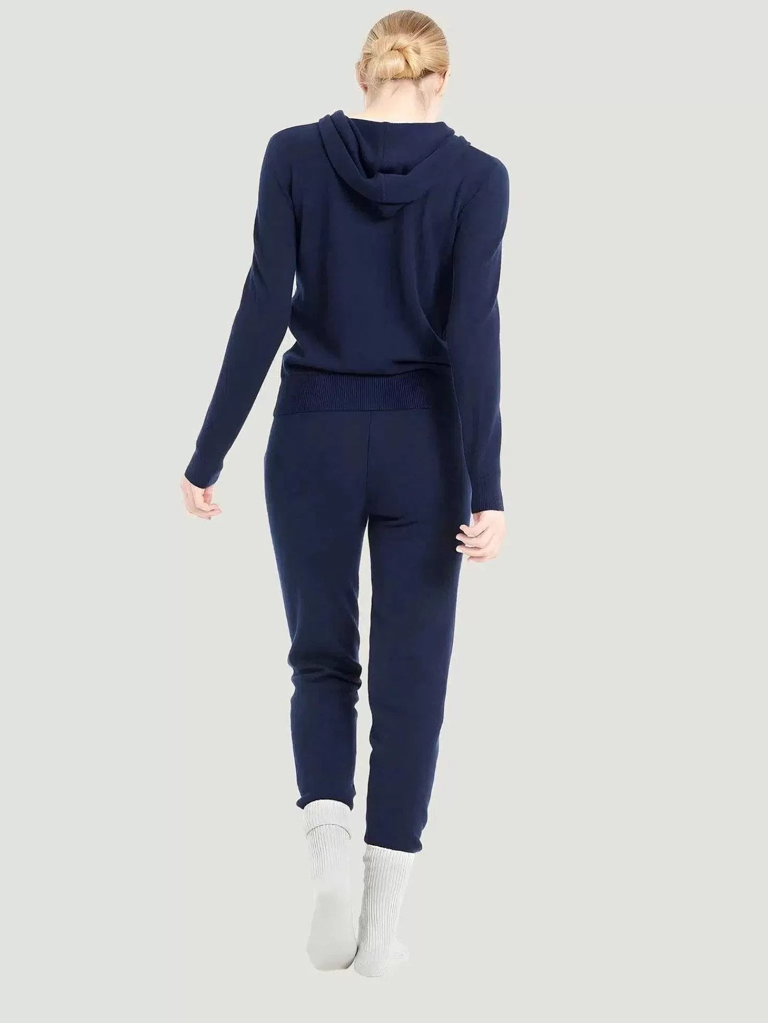 Online Lilly Navy Cashmere Sweatpants Women Pants